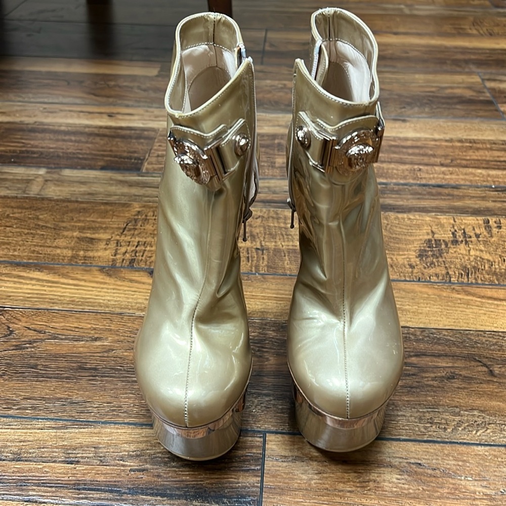 Versace Platform Triple Platform Booties - image 1